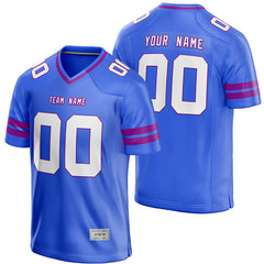 custom blue and purple football jersey
