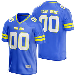 custom blue and orange football jersey