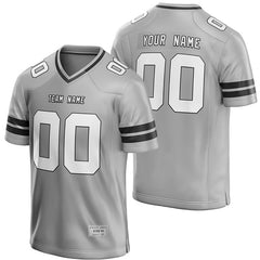 Custom Silver Football Jersey for Men/Youth | Authentic Uniform