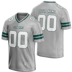 Custom Silver Football Jersey for Men/Youth | Authentic Uniform