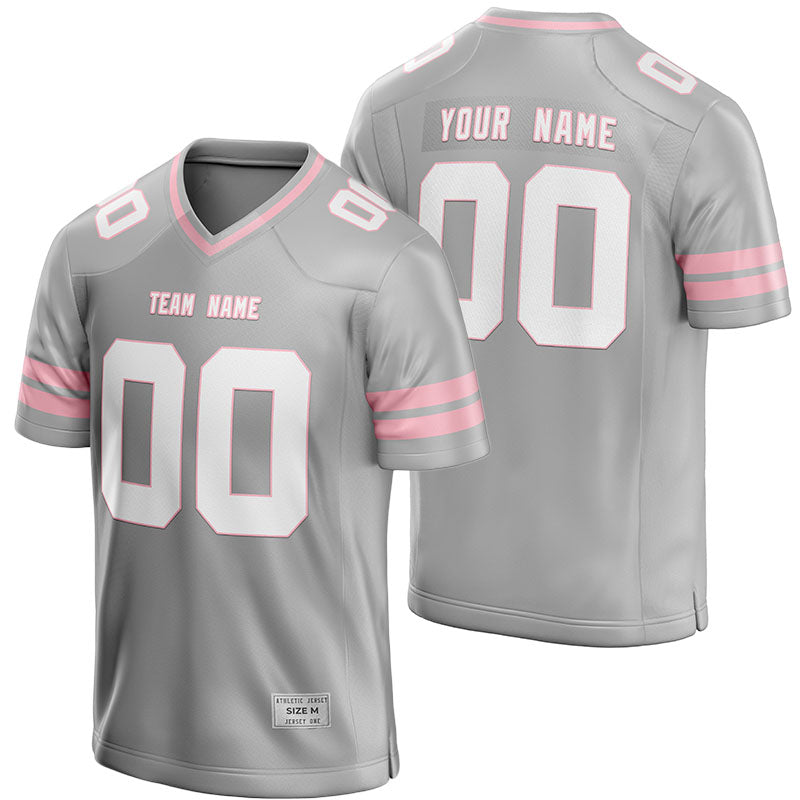 Custom Silver Football Jersey for Men/Youth | Authentic Uniform