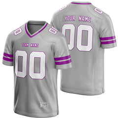 Custom Silver Football Jersey for Men/Youth | Authentic Uniform