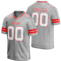 Custom Silver Football Jersey for Men/Youth | Authentic Uniform