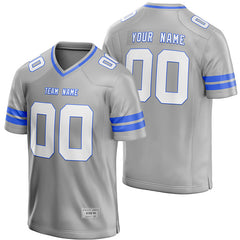 Custom Silver Football Jersey for Men/Youth | Authentic Uniform