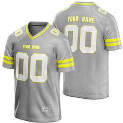 Custom Silver Football Jersey for Men/Youth | Authentic Uniform