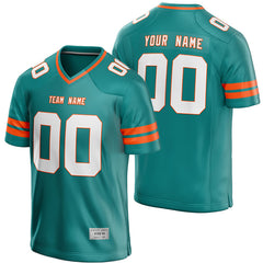 custom teal and orange football jersey