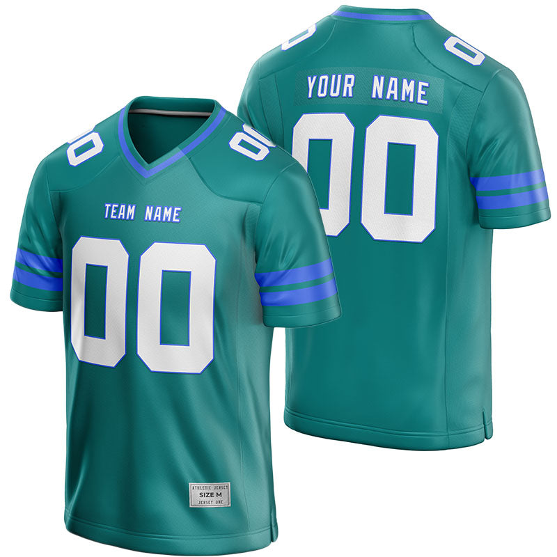 Custom Teal Football Jersey for Men/Youth | Authentic Uniform