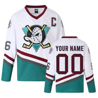 custom mighty ducks jersey white for men and youth thumbnail