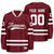 custom burgundy hockey jersey