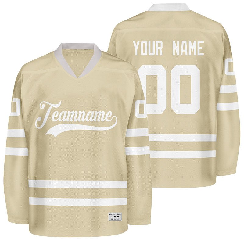 custom desert sand hockey jersey