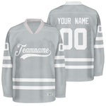 custom grey hockey jersey thumbnail