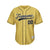 Custom Pinstripe Baseball Jersey Gold Black Sublimation Jersey One