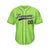 Custom Pinstripe Baseball Jersey Green Black Sublimation Jersey One