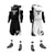 Custom Reversible Basketball Jersey Set Black and White 02 Jersey One