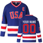 Custom  Team USA Olympic Miracle on Ice Jersey thumbnail
