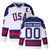 Custom Team USA Ice Hockey Jersey White Jersey One