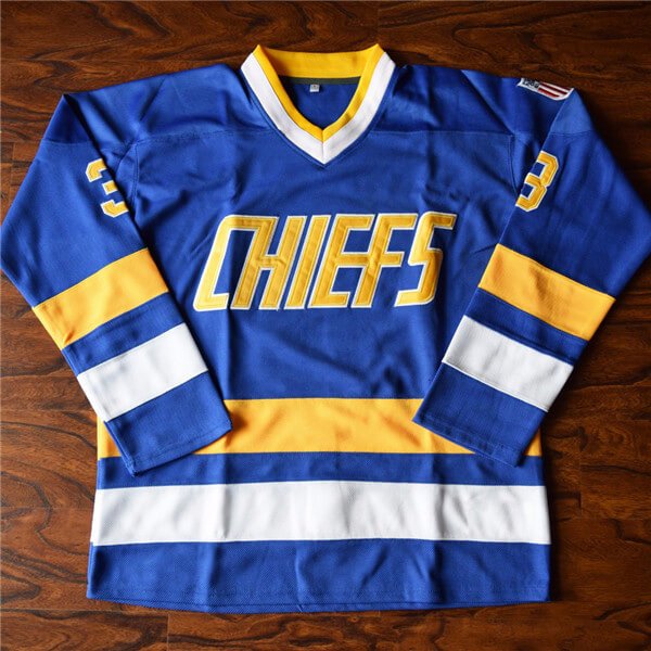 Dave 'Killer' Carlson #3 Slap Shot Charlestown Chiefs Ice Hockey Jersey Jersey One