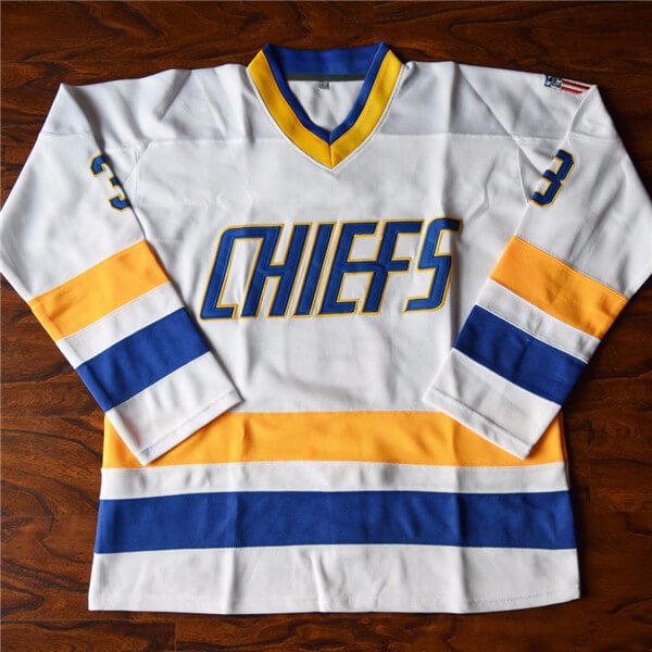 Dave 'Killer' Carlson #3 Slap Shot Charlestown Chiefs Ice Hockey Jersey Jersey One