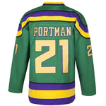 Dean Portman #21 Vintage Mighty Ducks Hockey Jersey Jersey One