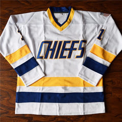Denis Lemieux #1 Slap Shot Charlestown Chiefs Ice Hockey Jersey Jersey One