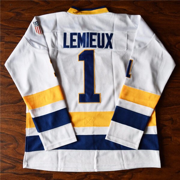 Denis Lemieux #1 Slap Shot Charlestown Chiefs Ice Hockey Jersey Jersey One