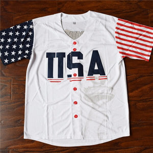 Donald Trump #45 USA Baseball Jersey