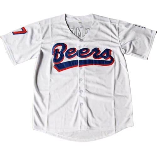 Doug Remer #17 Milwaukee Beers BASEketball Movie Jersey - Front View