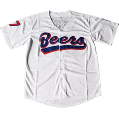 Doug Remer #17 Milwaukee Beers BASEketball Movie Jersey - Front View
