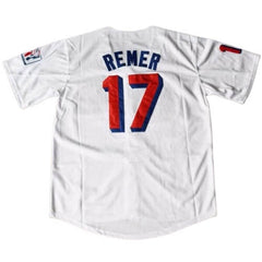 Doug Remer #17 Milwaukee Beers Jersey - Back View with Stitched Name and Number 17