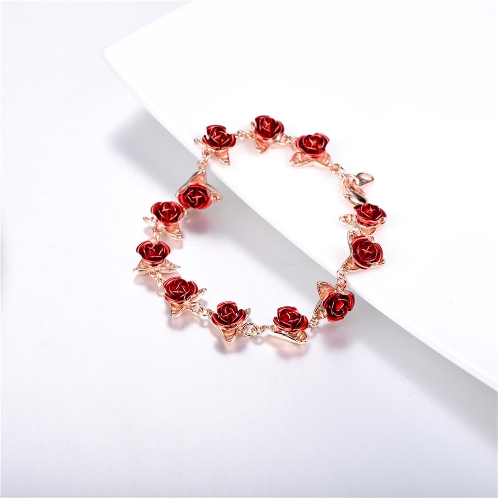 Dozen Rose Bracelet - 18K Rose Gold Plated Jersey One