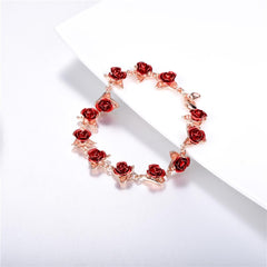 Dozen Rose Bracelet - 18K Rose Gold Plated Jersey One