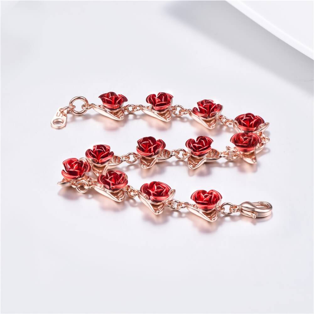 Dozen Rose Bracelet - 18K Rose Gold Plated Jersey One