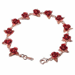 Dozen Rose Bracelet - 18K Rose Gold Plated