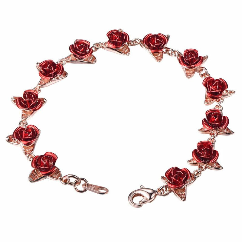 Dozen Rose Bracelet - 18K Rose Gold Plated Jersey One