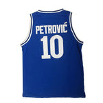 Drazen Petrovic #10 Croatia Throwback Basketball Jersey Jersey One thumbnail