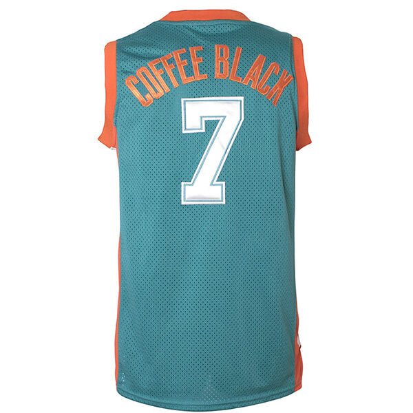 Michigan Flint Tropics Coffee Black 7 semi pro movie basketball jersey for men back