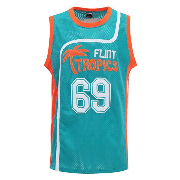 Flint Tropics Downtown 69 Semi Pro Basketball Jersey Jersey One