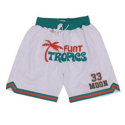 Flint Tropics Streetwear Basketball Shorts with Pockets