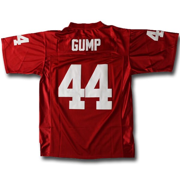 Forrest Gump #44 Alabama Football Jersey - Back View with Stitched Name and Numbers