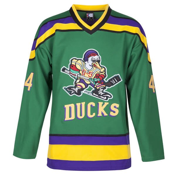 Fulton Reed #44 Mighty Ducks D1 V neck Ice Hockey jersey for men front
