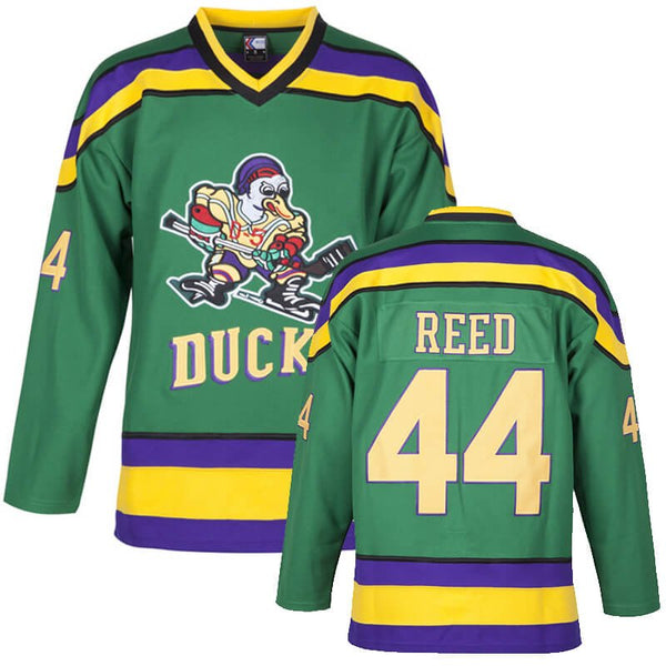 The Mighty Ducks Movie Hockey Jersey Fulton Reed # 44 Defenseman –  BuyMovieJerseys