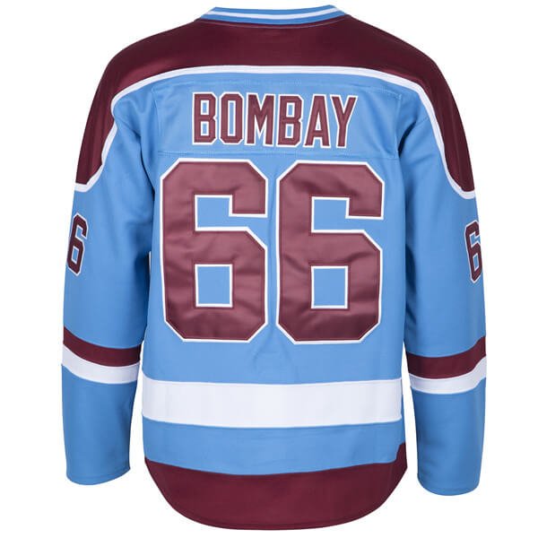 Minnesota Waves Hockey Gordon Bombay Light Blue Streaker Sports Player T- shirt