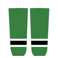 Green Black Ice Hockey Socks Jersey One