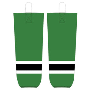 Green Black Ice Hockey Socks