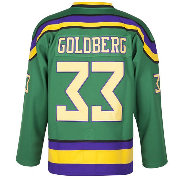 Greg Goldberg #33 Mighty Ducks Purple Hockey Jersey   ®: Your Go To for One of a Kind