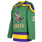 greg goldberg #33 Mighty Ducks D1 Movie green Hockey jersey for men 3/4 view thumbnail