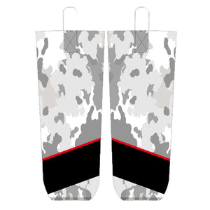 Grey Camo Ice Hockey Socks