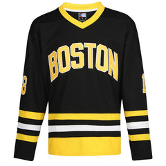 front Boston Bruins Happy Gilmore Jersey in black and yellow
