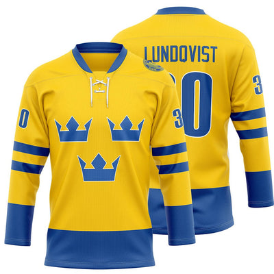 Henrik Lundqvist Team Sweden Olympic Hockey Jersey