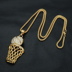 Hip Hop Basketball Pendant Necklace Jersey One